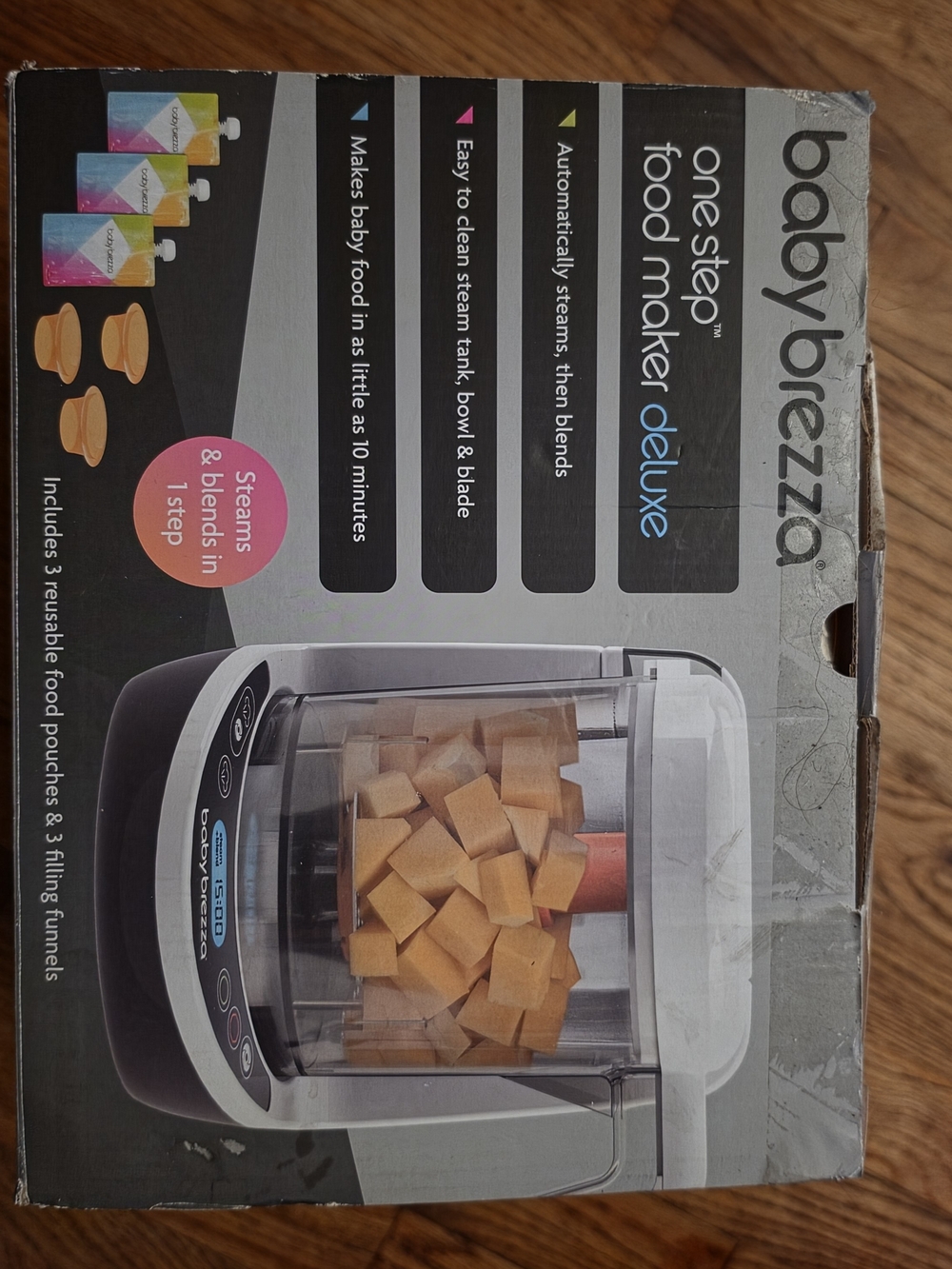 babybrezza One Step Food Maker Deluxe - White and Gray